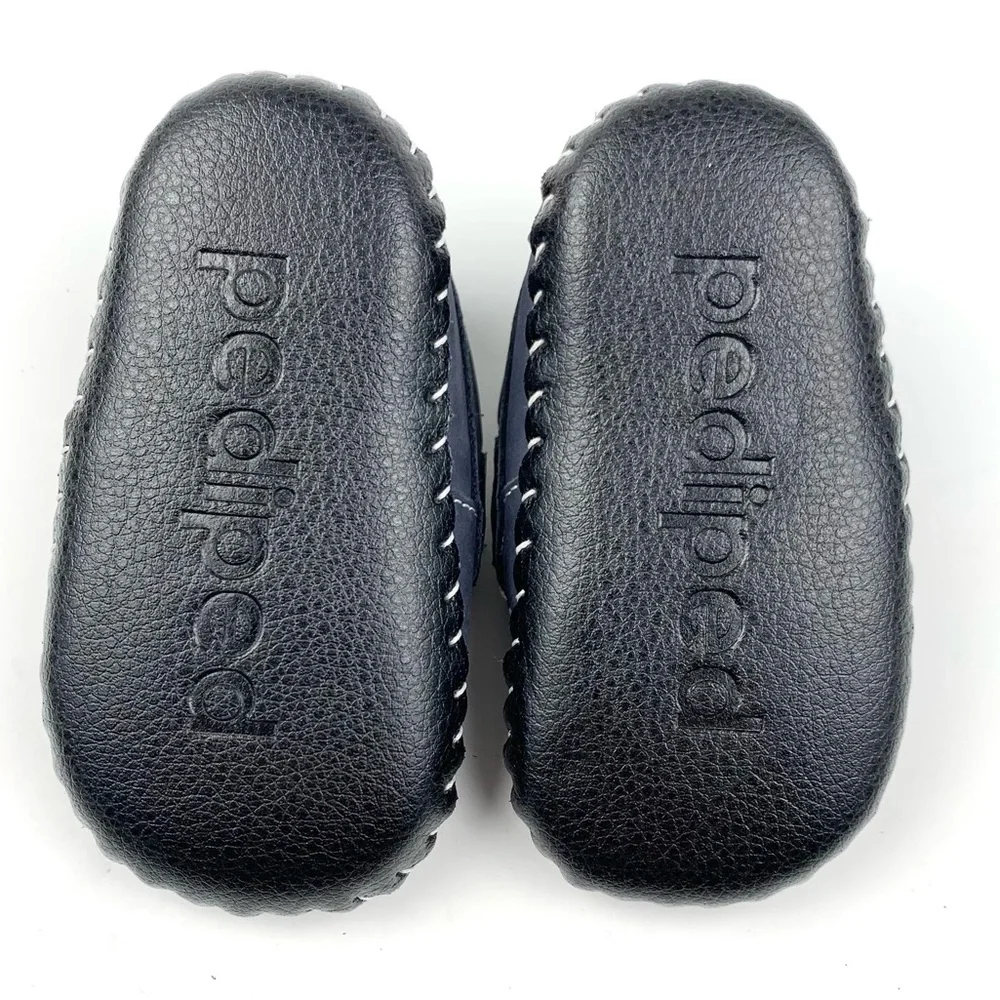 Pediped Infant Navy Moccasin Size 6 - 12 Mo.